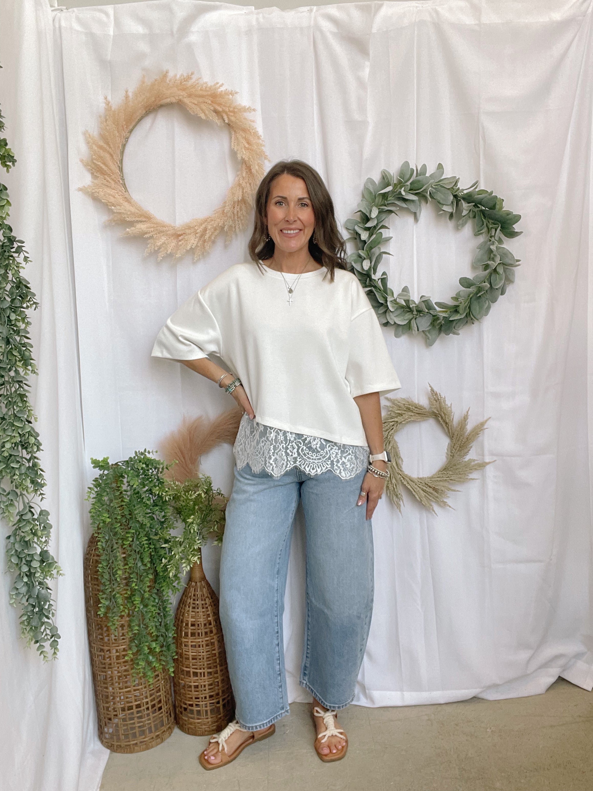Bayeas Tamsin High Rise Barrel Jean-Jeans-bayeas-The Silo Boutique, Women's Fashion Boutique Located in Warren and Grand Forks North Dakota