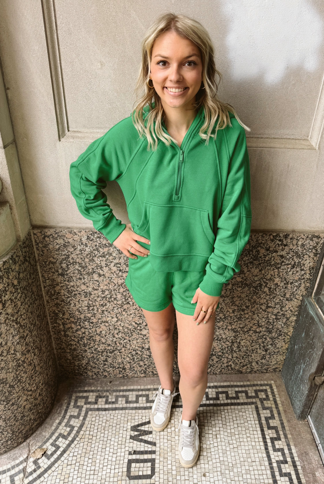 Rae Kelly Green Pullover Sweatshirt-Sweatshirts-rae mode-The Silo Boutique, Women's Fashion Boutique Located in Warren and Grand Forks North Dakota