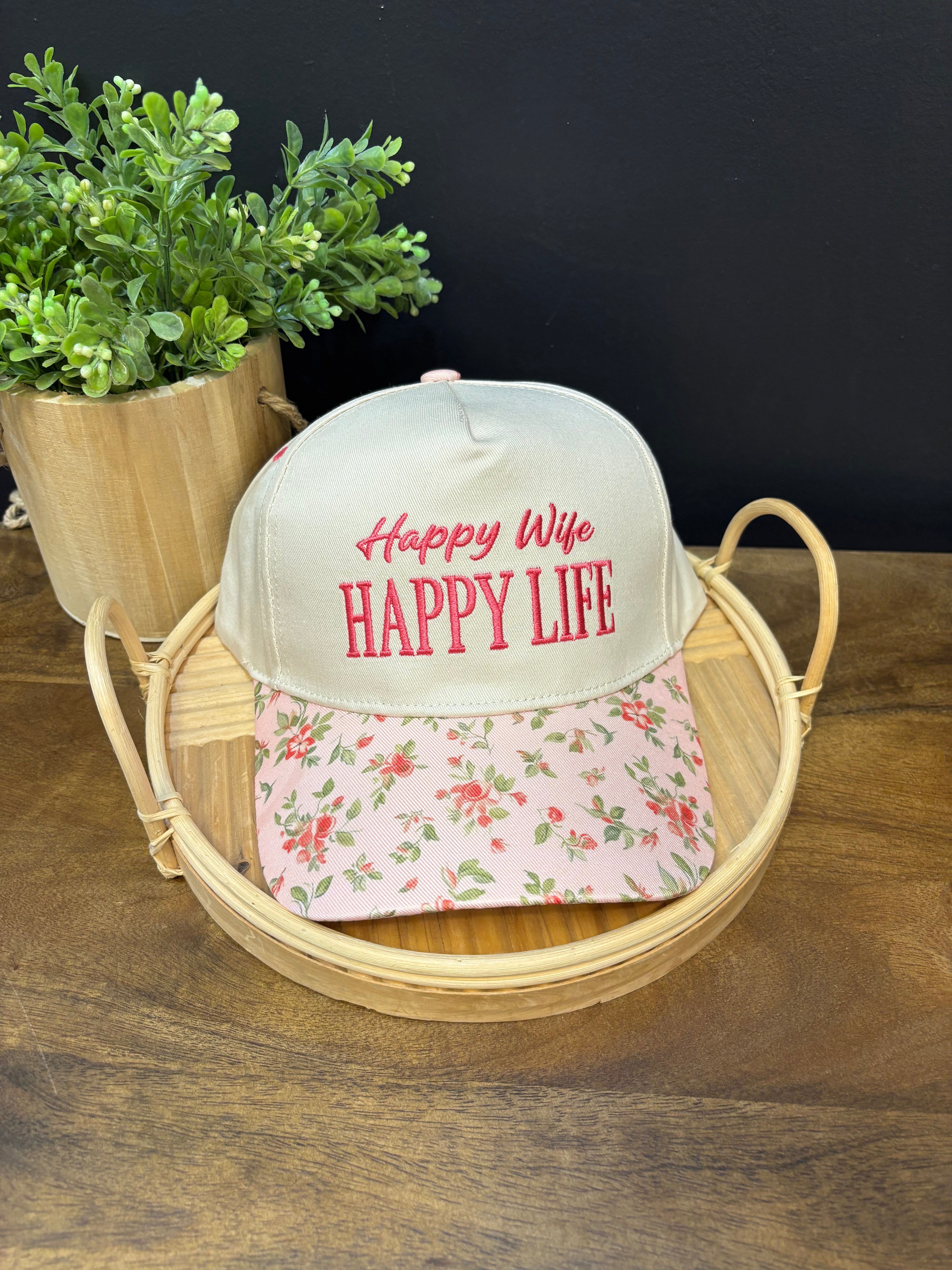 Zen Happy Wife Hat-Flower-Hats-Zenana-The Silo Boutique, Women's Fashion Boutique Located in Warren and Grand Forks North Dakota