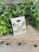 Liv Gold Pearl Hoop-Earrings-Dallas Market-The Silo Boutique, Women's Fashion Boutique Located in Warren and Grand Forks North Dakota
