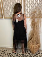 Elan Midi Sleeveless Sheer Top-Long Sleeve Tops-elan-The Silo Boutique, Women's Fashion Boutique Located in Warren and Grand Forks North Dakota