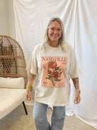 Nashville Postage Stamp Graphic Tee-Graphic Tees-zutter-The Silo Boutique, Women's Fashion Boutique Located in Warren and Grand Forks North Dakota