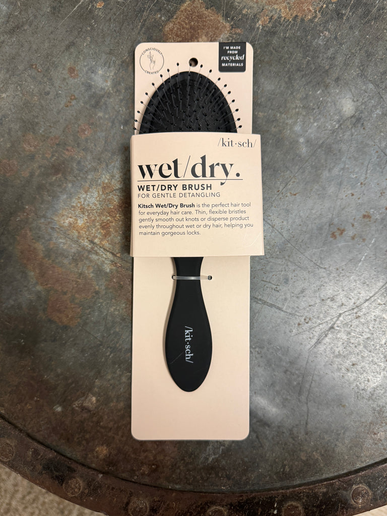Kitsch Wed Dry Black Brush-Hair Accessories-kitsch-The Silo Boutique, Women's Fashion Boutique Located in Warren and Grand Forks North Dakota