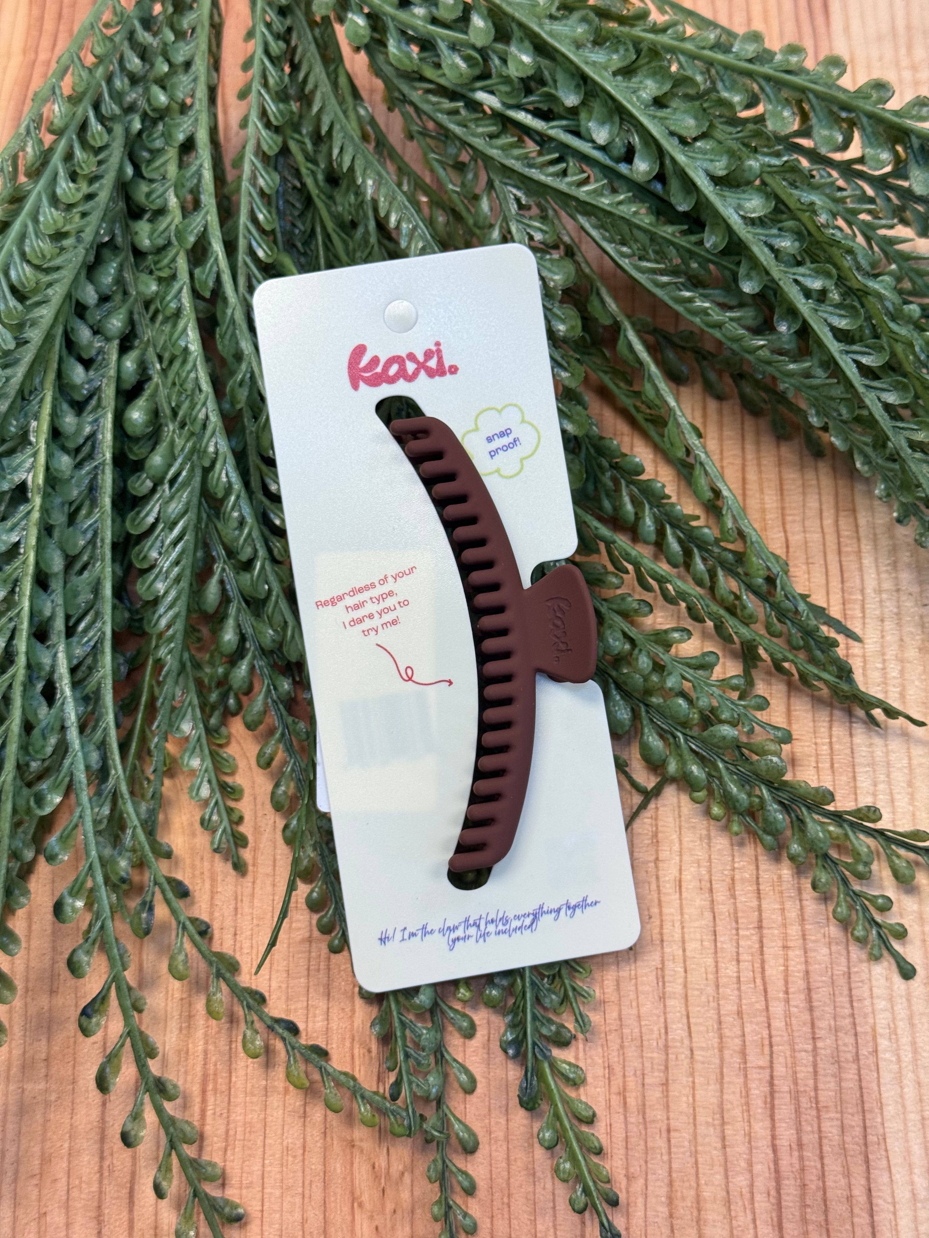 KAXI Midi Hold Everything Clip-Brown-Hair Accessories-kaxi-The Silo Boutique, Women's Fashion Boutique Located in Warren and Grand Forks North Dakota