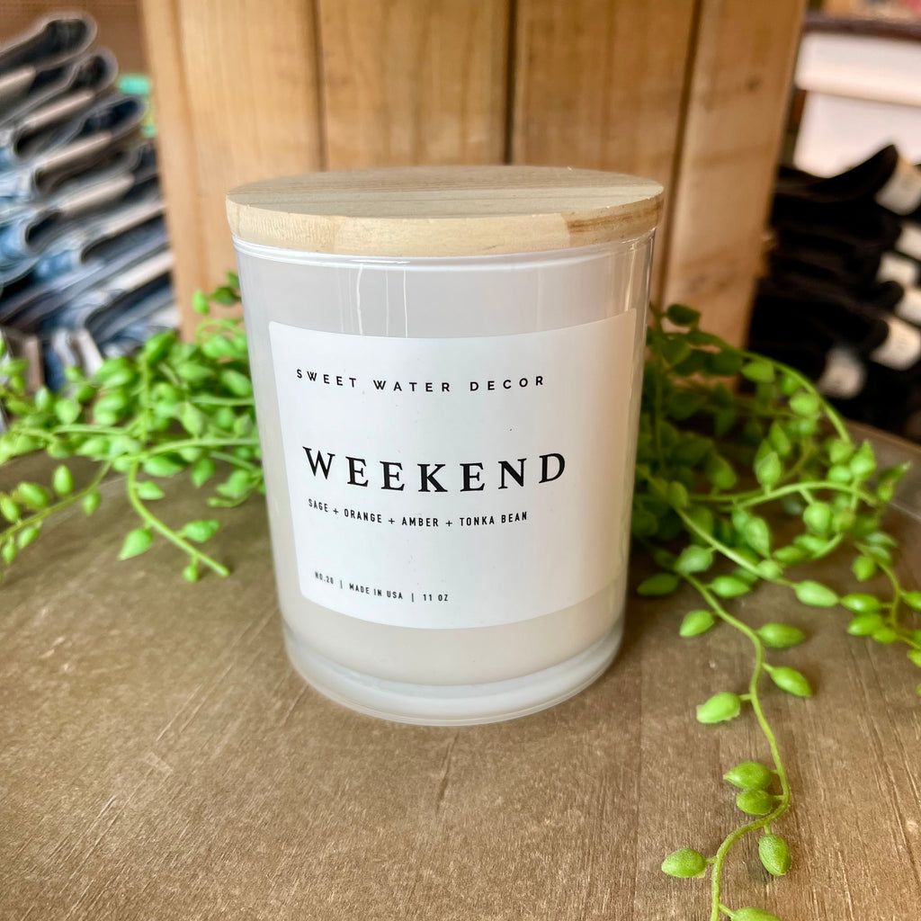 Weekend 11 oz Soy Candle-Candles-sweet water decor-The Silo Boutique, Women's Fashion Boutique Located in Warren and Grand Forks North Dakota
