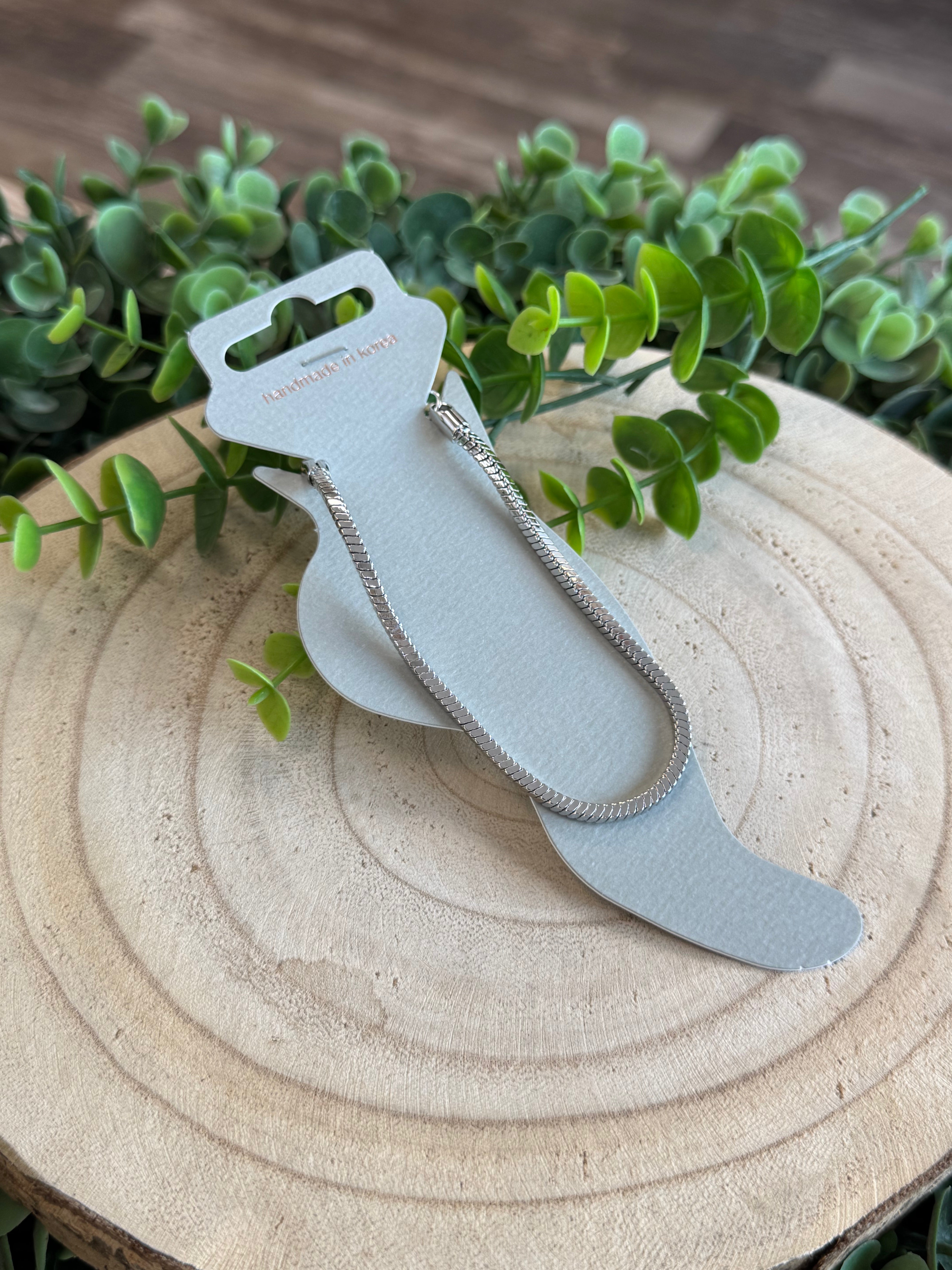 Snake Chain Ankle Bracelet-Ankle Bracelets-Fame-The Silo Boutique, Women's Fashion Boutique Located in Warren and Grand Forks North Dakota