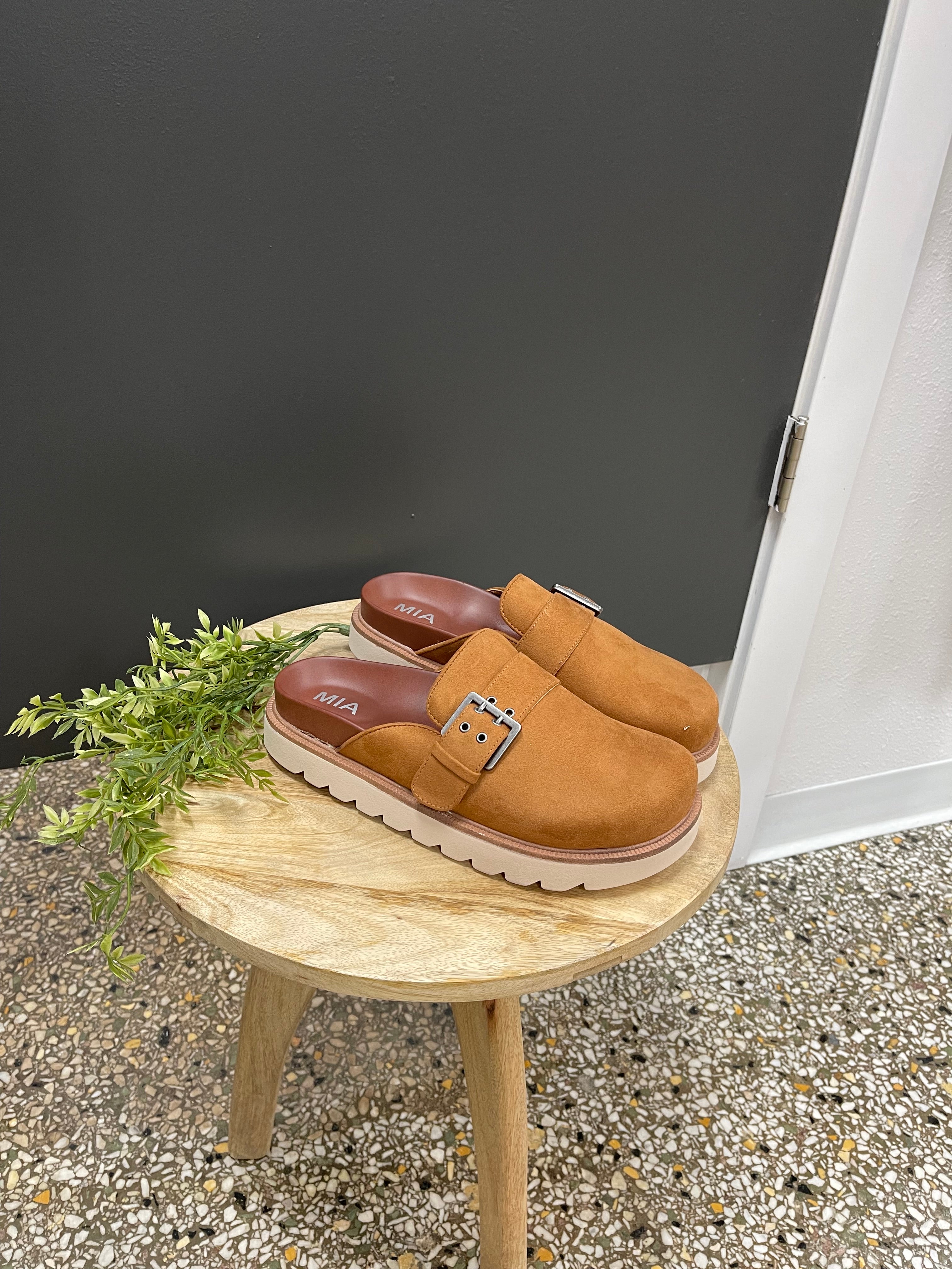 MIA Zamira Clog-Chestnut-Clogs-MIA-The Silo Boutique, Women's Fashion Boutique Located in Warren and Grand Forks North Dakota
