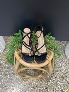 Soda Tuari Sandal Heel-Black-Shoes-soda-The Silo Boutique, Women's Fashion Boutique Located in Warren and Grand Forks North Dakota
