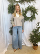 So Me Taupe Essential Sweater-Sweaters-so me-The Silo Boutique, Women's Fashion Boutique Located in Warren and Grand Forks North Dakota