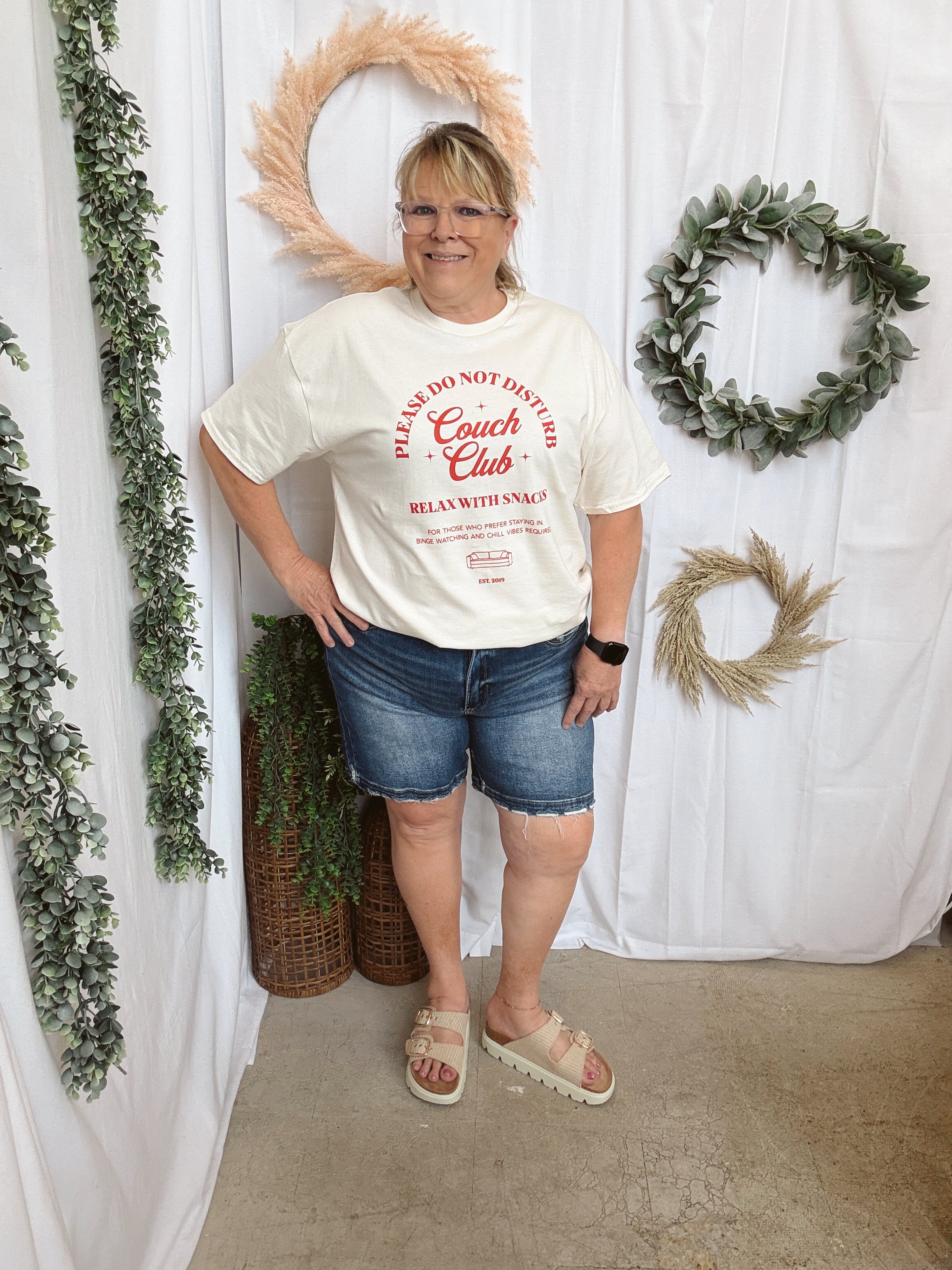 Couch Club Tee Shirt-Graphic Tees-faire-The Silo Boutique, Women's Fashion Boutique Located in Warren and Grand Forks North Dakota