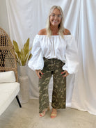 Feeling Fine Off The Shoulder Top-White-Long Sleeve Tops-hyfve-The Silo Boutique, Women's Fashion Boutique Located in Warren and Grand Forks North Dakota
