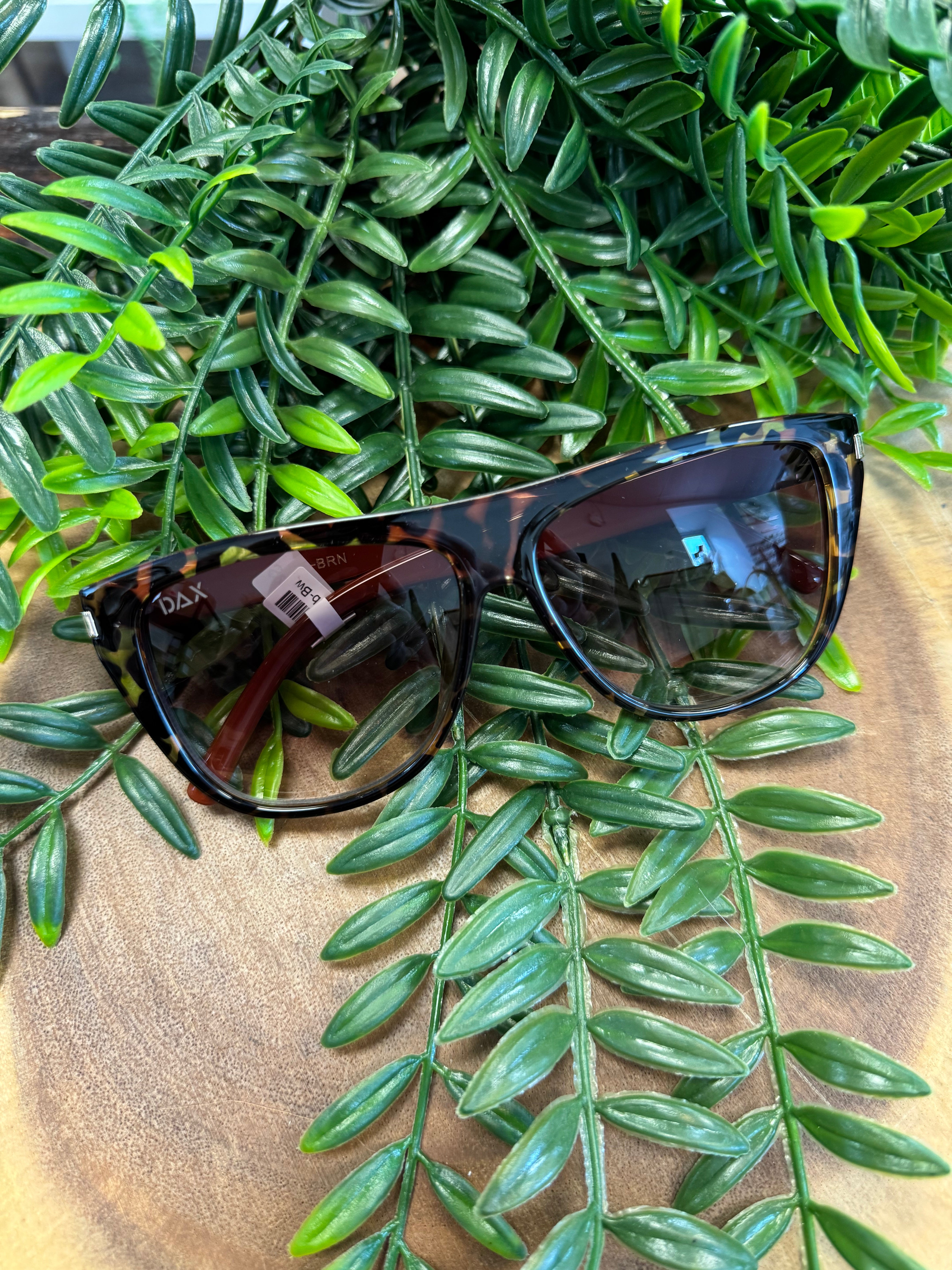 Dax Ember Brown Sunglasses-Sunglasses-dax-The Silo Boutique, Women's Fashion Boutique Located in Warren and Grand Forks North Dakota