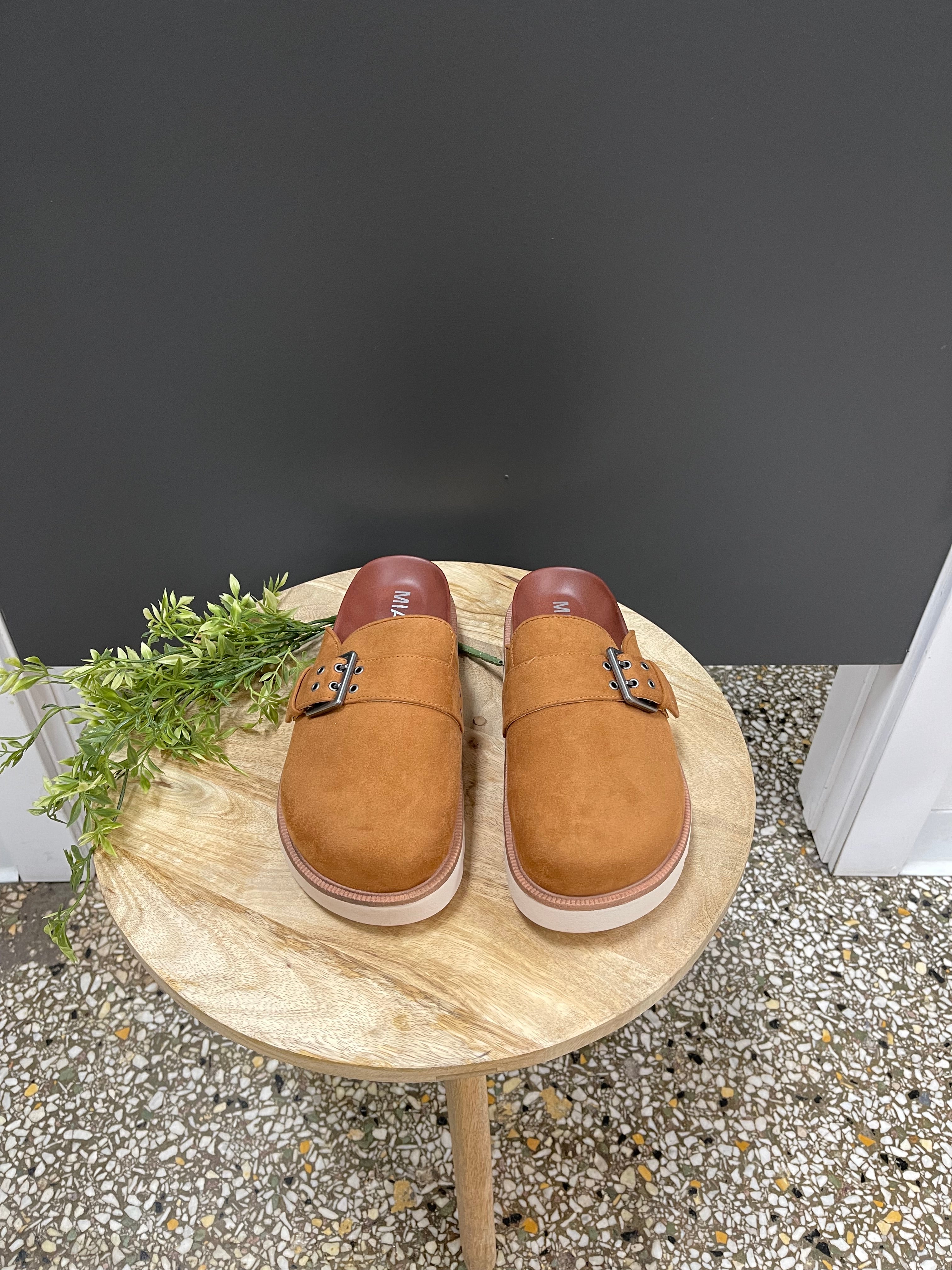 MIA Zamira Clog-Chestnut-Clogs-MIA-The Silo Boutique, Women's Fashion Boutique Located in Warren and Grand Forks North Dakota
