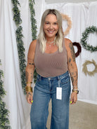 Classic Scoop Tank Top-Brown-Tank Tops-be cool-The Silo Boutique, Women's Fashion Boutique Located in Warren and Grand Forks North Dakota