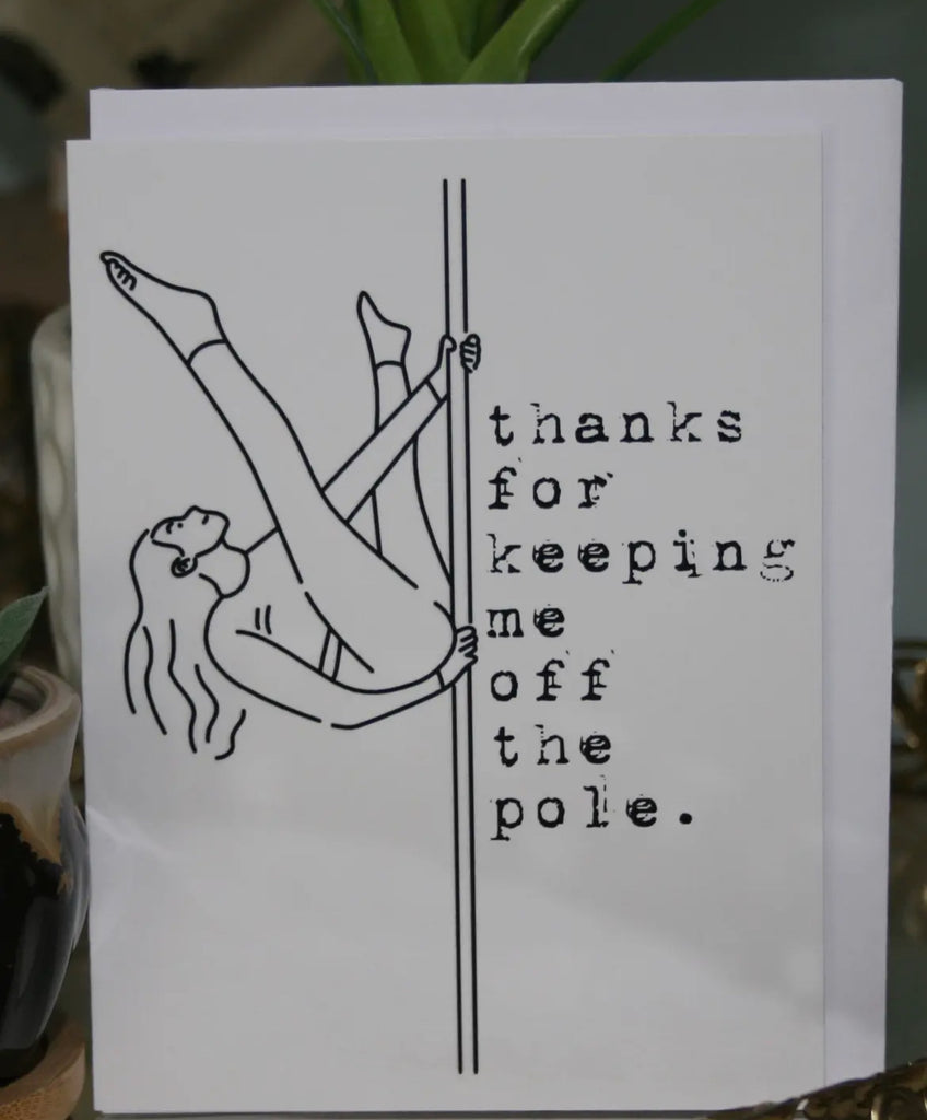 Keep off the Pole Greeting Card-Cards-crooked halo-The Silo Boutique, Women's Fashion Boutique Located in Warren and Grand Forks North Dakota