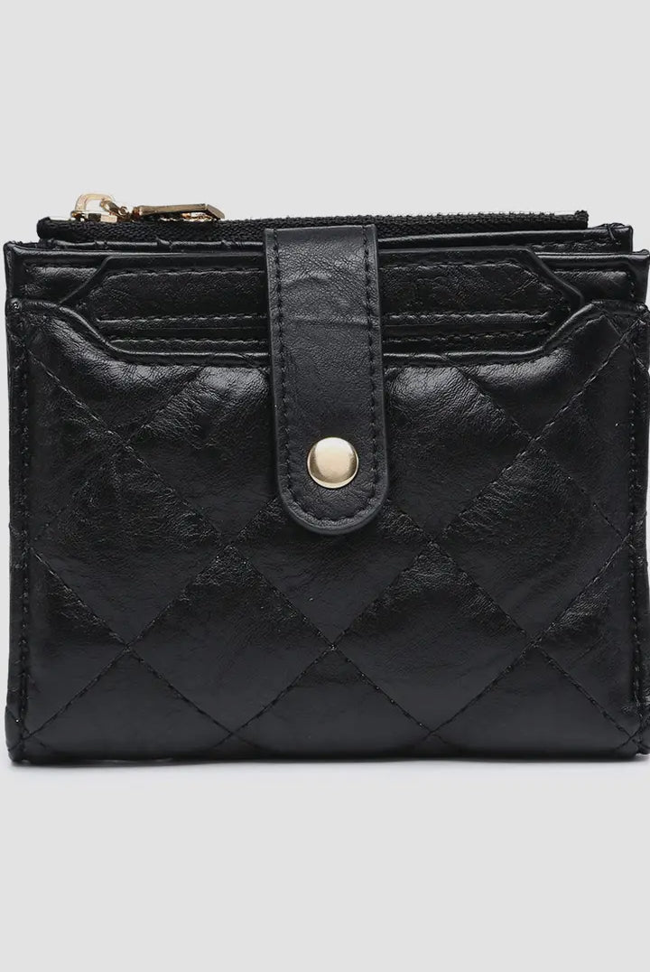 Jen and Co Melody Quilted Zip Top Wallet-Crossbody Purses-Jen and Co-The Silo Boutique, Women's Fashion Boutique Located in Warren and Grand Forks North Dakota