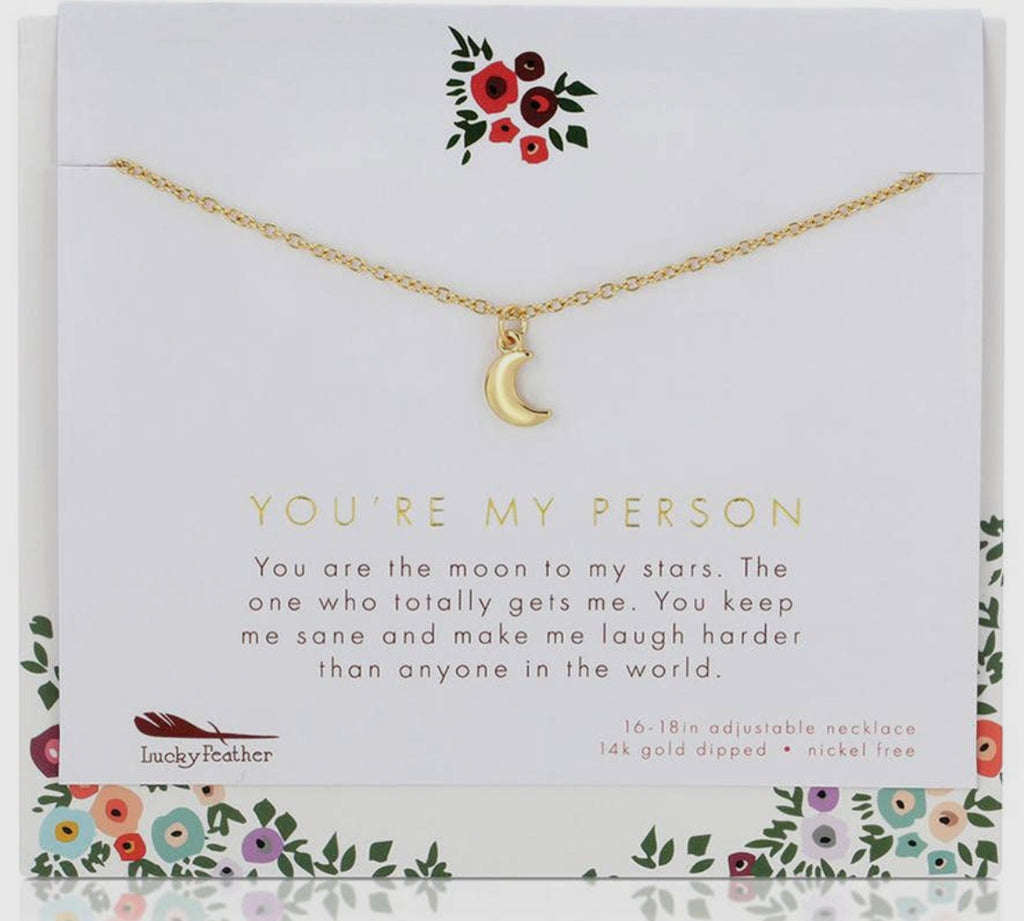 You're My Person Necklace-Earrings-lucky feather-The Silo Boutique, Women's Fashion Boutique Located in Warren and Grand Forks North Dakota