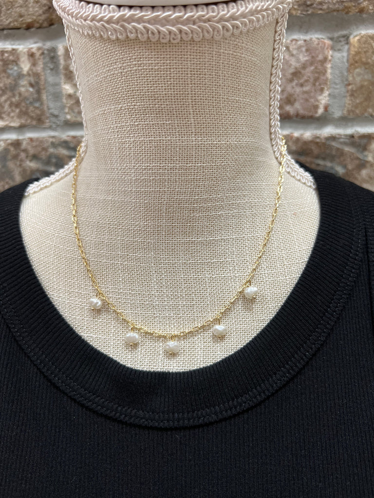 Multi Pearl Necklace-Necklaces-Fame-The Silo Boutique, Women's Fashion Boutique Located in Warren and Grand Forks North Dakota