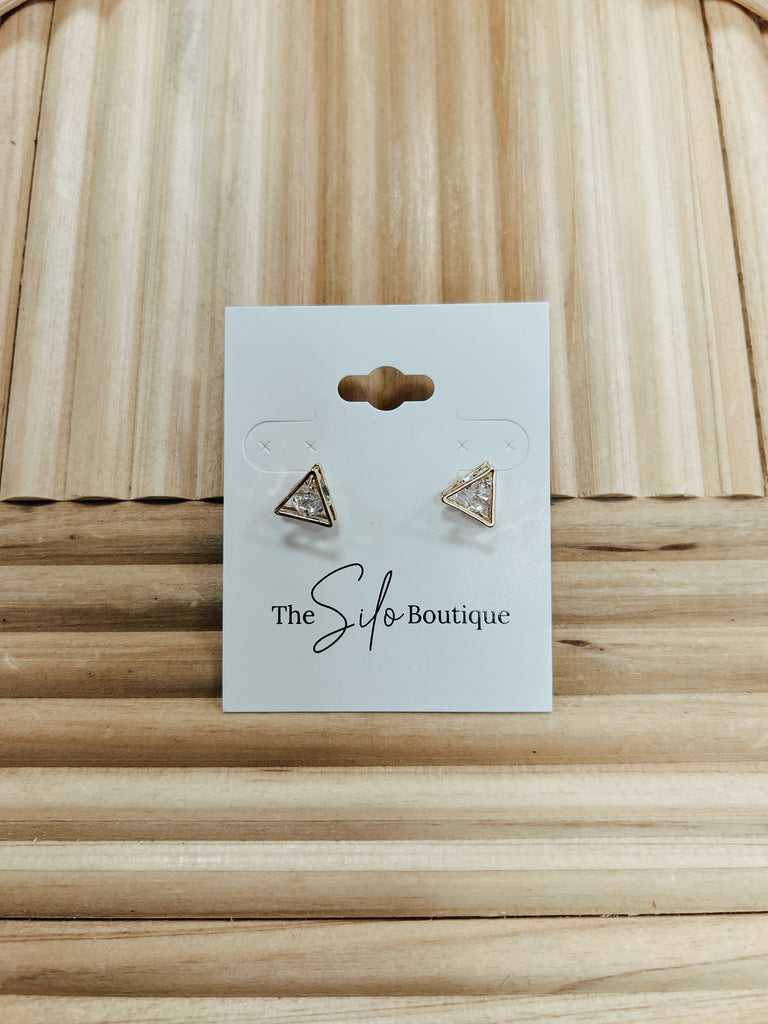 Dazzlers Triangle Earrings-earrings-howards-The Silo Boutique, Women's Fashion Boutique Located in Warren and Grand Forks North Dakota