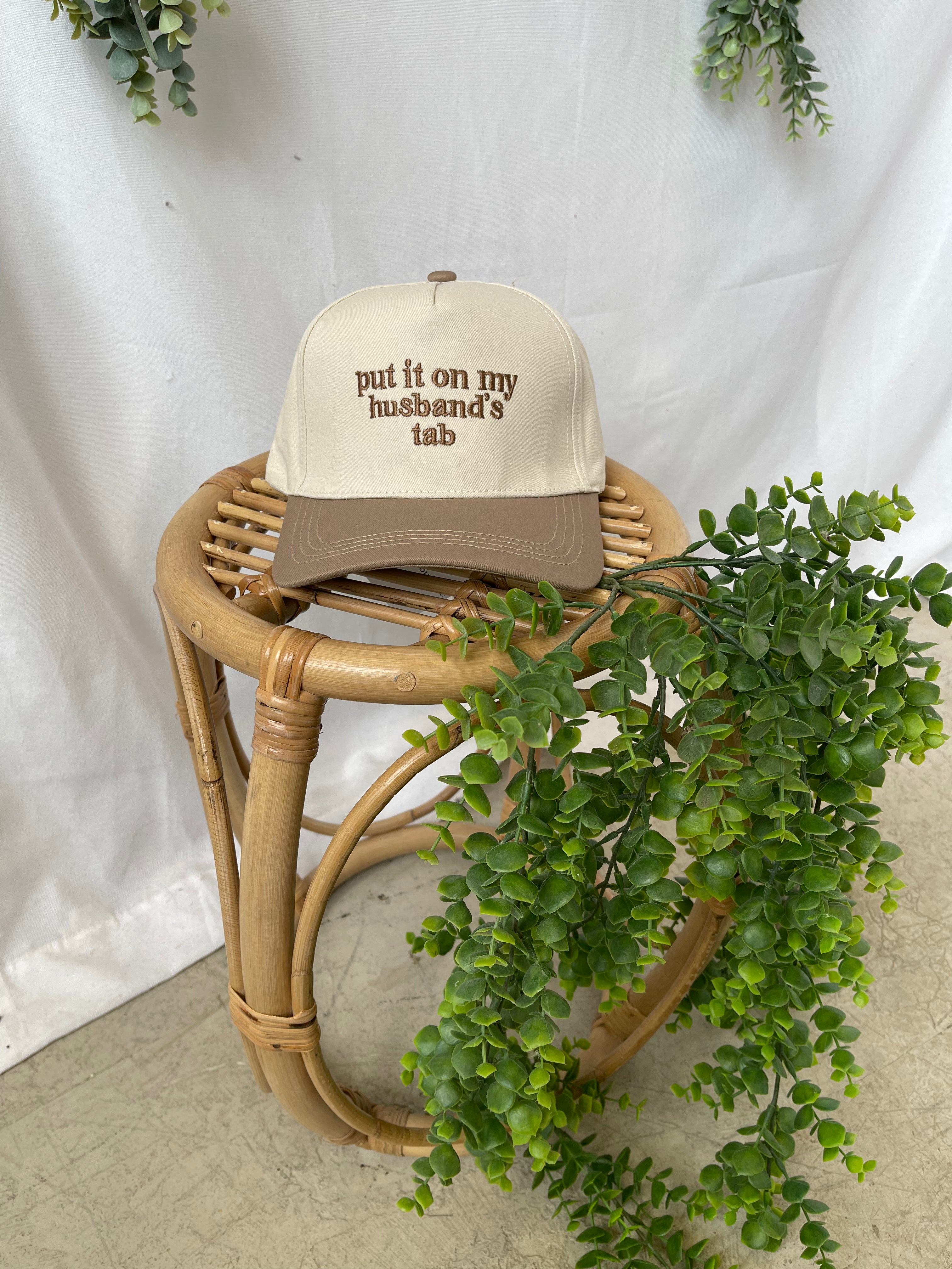 Zen Put it on My Husband's Tab Hat-Mocha-Hats-Zenana-The Silo Boutique, Women's Fashion Boutique Located in Warren and Grand Forks North Dakota