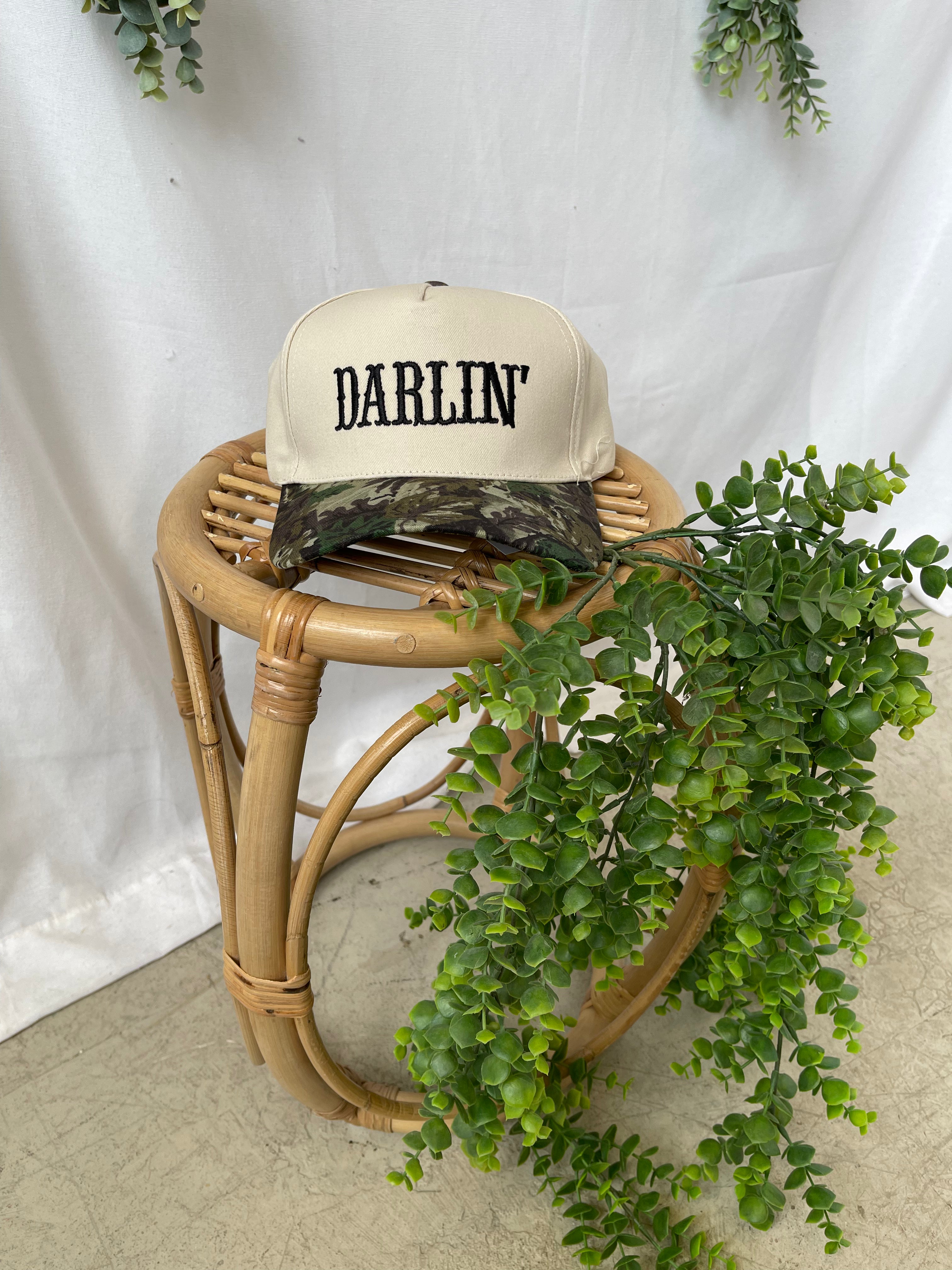 Zen Darlin' Embroidered Hat-Camo-Hats-Zenana-The Silo Boutique, Women's Fashion Boutique Located in Warren and Grand Forks North Dakota