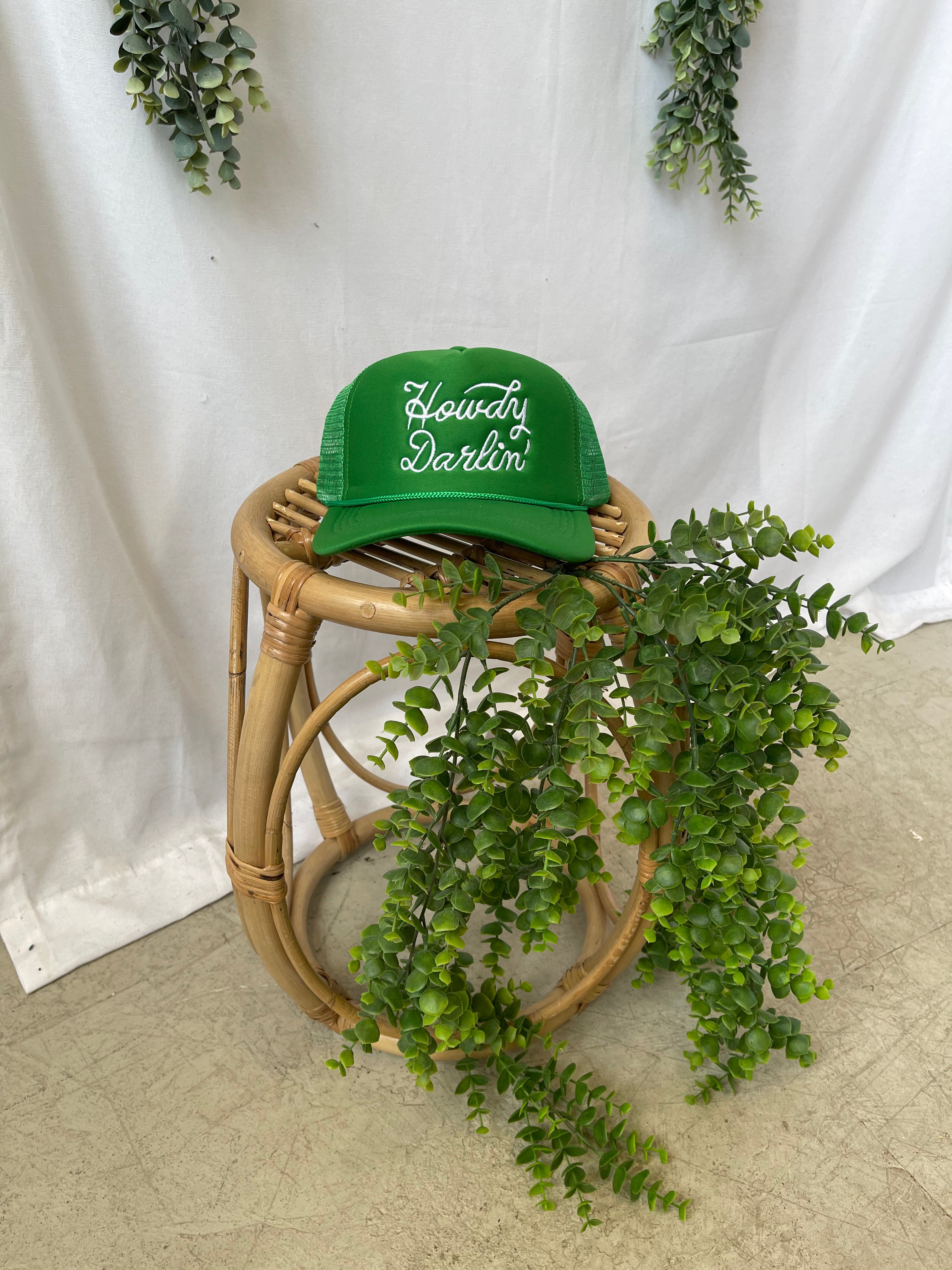 Zen Howdy Mesh Hat-Green-Hats-Zenana-The Silo Boutique, Women's Fashion Boutique Located in Warren and Grand Forks North Dakota