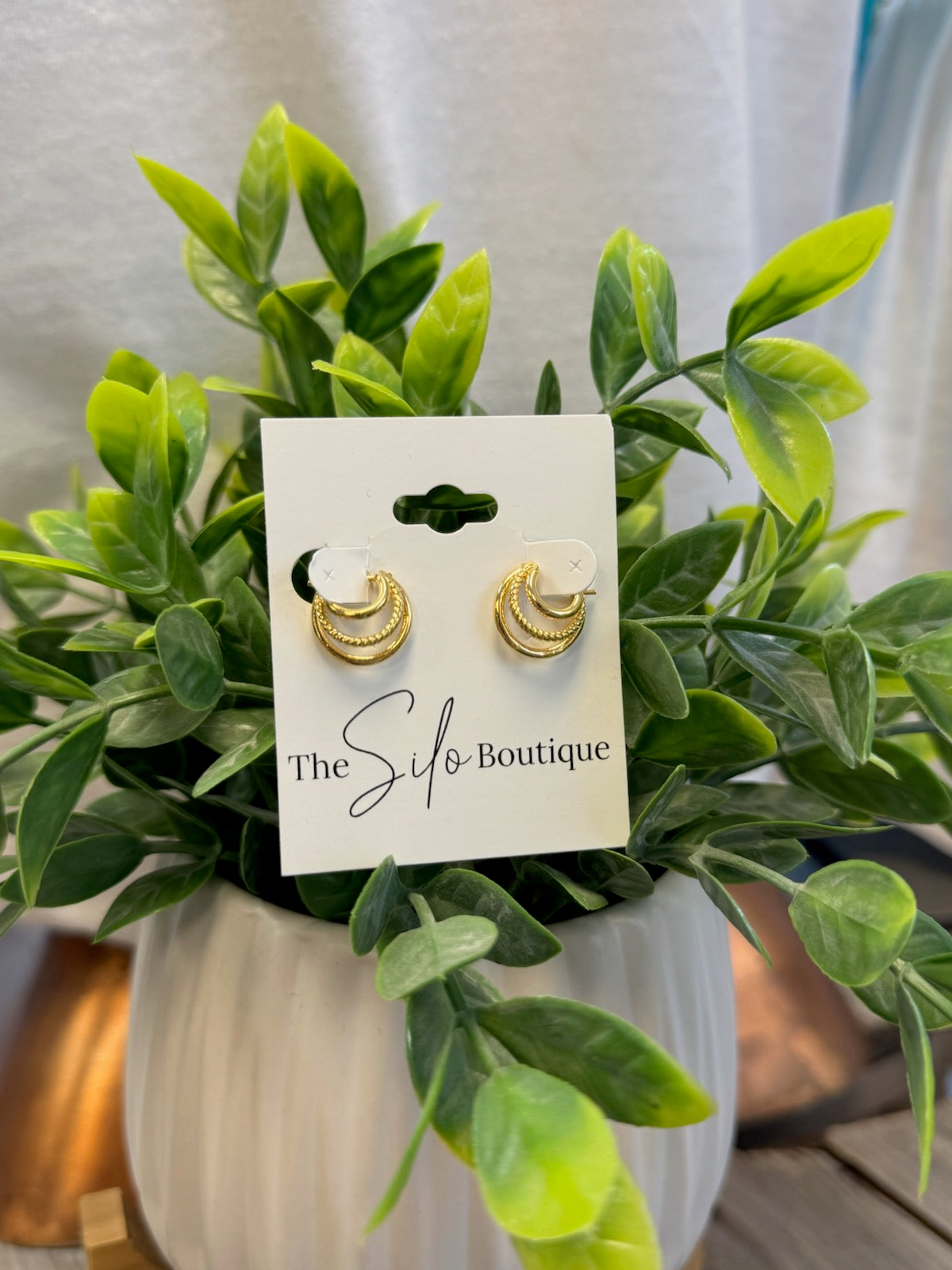 Triple Layered Hoop-Earrings-Fame-The Silo Boutique, Women's Fashion Boutique Located in Warren and Grand Forks North Dakota