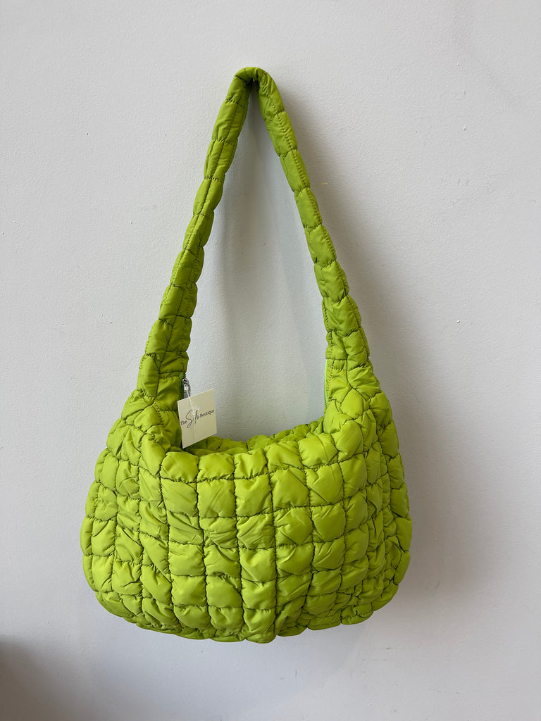 Kaydee Quilted Puff Tote Purse-Purses-kaydee-The Silo Boutique, Women's Fashion Boutique Located in Warren and Grand Forks North Dakota