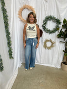 The Duck Cream Tank Top-Tank Tops-walking A-The Silo Boutique, Women's Fashion Boutique Located in Warren and Grand Forks North Dakota