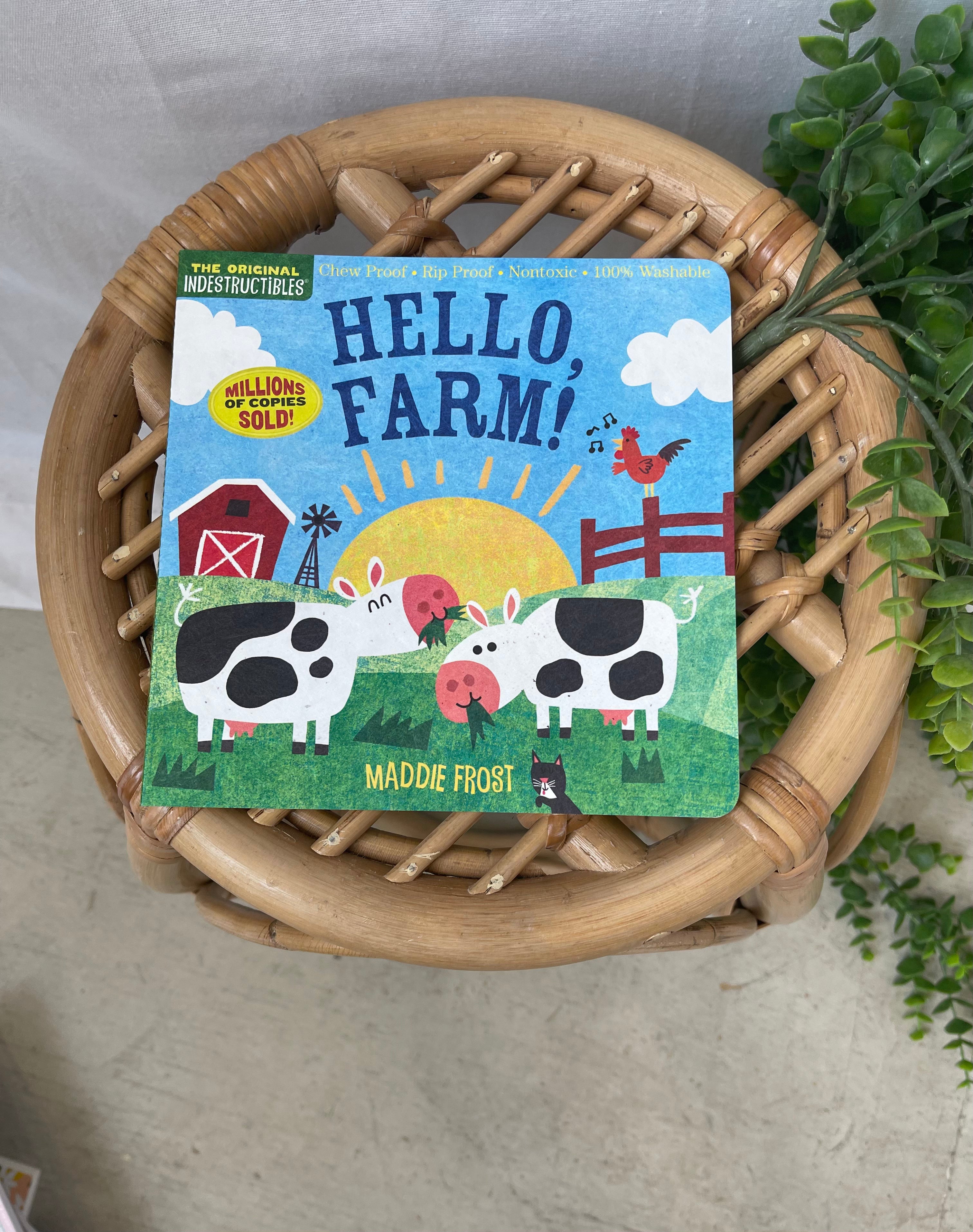 Indestructibles: Hello, Farm! Book-Books-Simon-The Silo Boutique, Women's Fashion Boutique Located in Warren and Grand Forks North Dakota