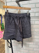 Cool Tencel Shorts-Charcoal-Shorts-be cool-The Silo Boutique, Women's Fashion Boutique Located in Warren and Grand Forks North Dakota