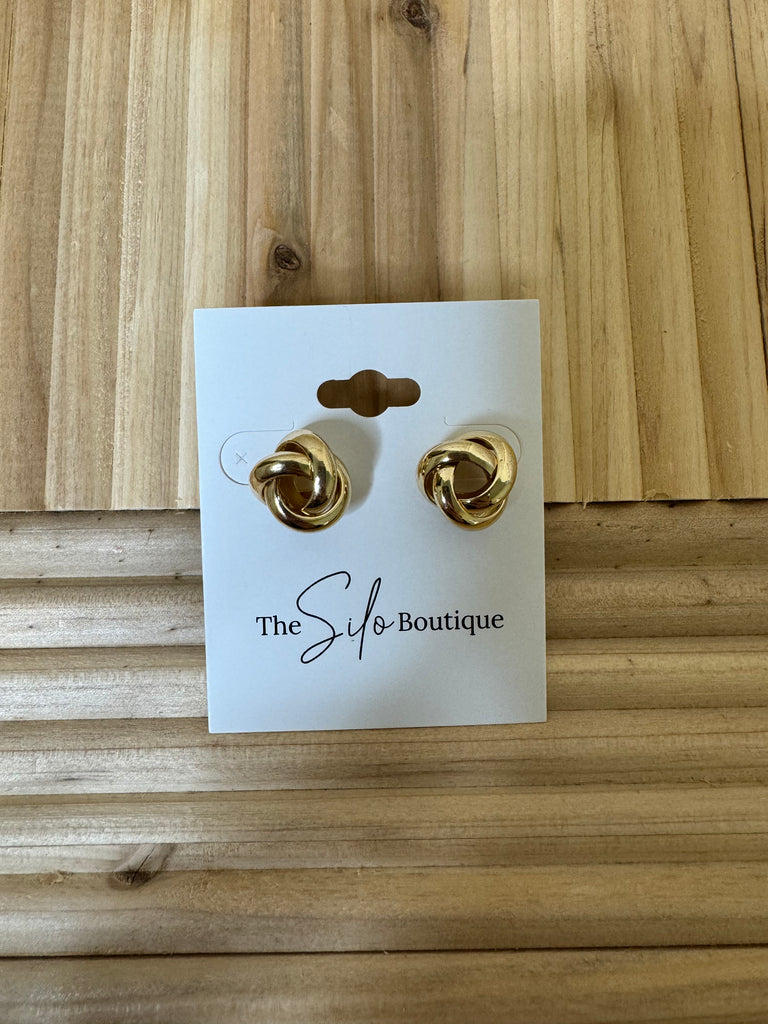 Mini Knot Earrings-earrings-Fame-The Silo Boutique, Women's Fashion Boutique Located in Warren and Grand Forks North Dakota