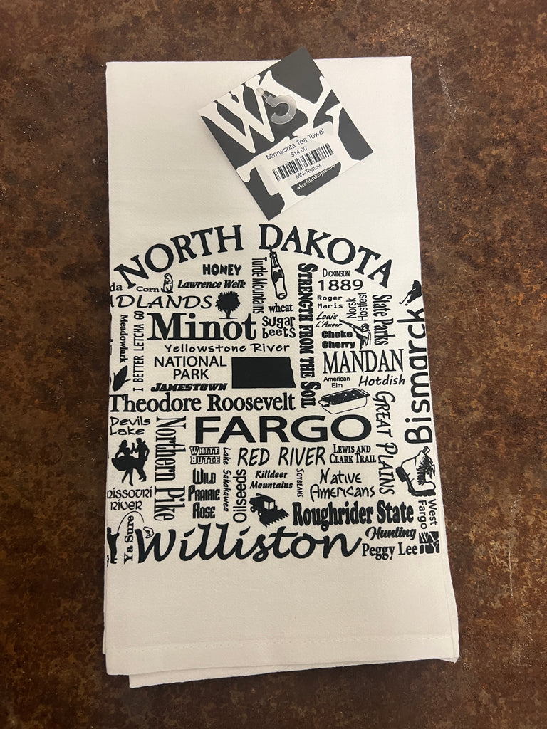 North Dakota Tea Towel-Tea Towels-fair-The Silo Boutique, Women's Fashion Boutique Located in Warren and Grand Forks North Dakota