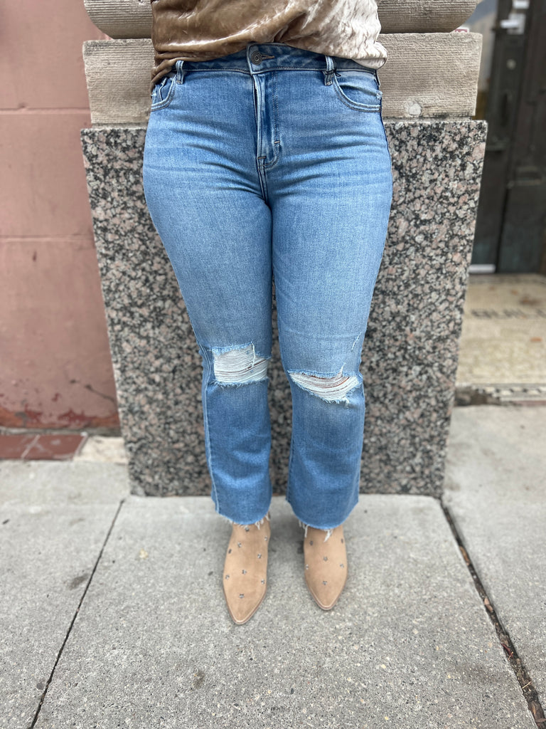 Hidden Ryan Crop Bootcut Jeans-Jeans-hidden-The Silo Boutique, Women's Fashion Boutique Located in Warren and Grand Forks North Dakota