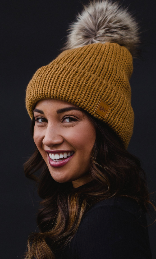 Panache Camel Knit Hat-Final Sale-Hats-panache-The Silo Boutique, Women's Fashion Boutique Located in Warren and Grand Forks North Dakota