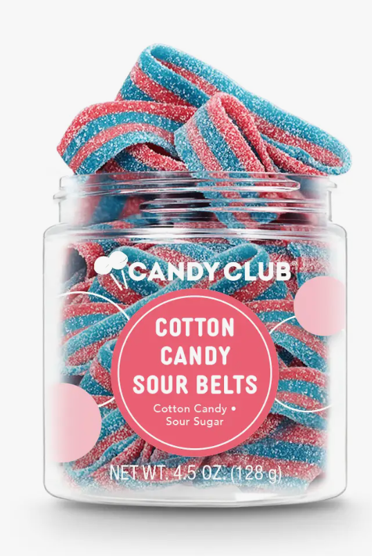 Candy Club Cotton Candy Sour Belts-Candy-candy club-The Silo Boutique, Women's Fashion Boutique Located in Warren and Grand Forks North Dakota