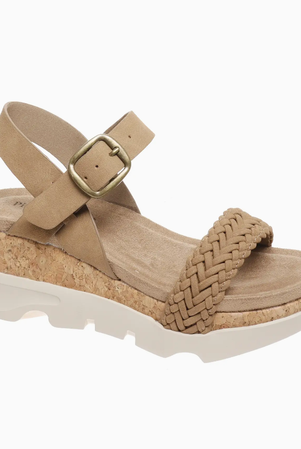 Pierre Dumas Hit Taupe Sandal-Sandals-The Silo Boutique-The Silo Boutique, Women's Fashion Boutique Located in Warren and Grand Forks North Dakota