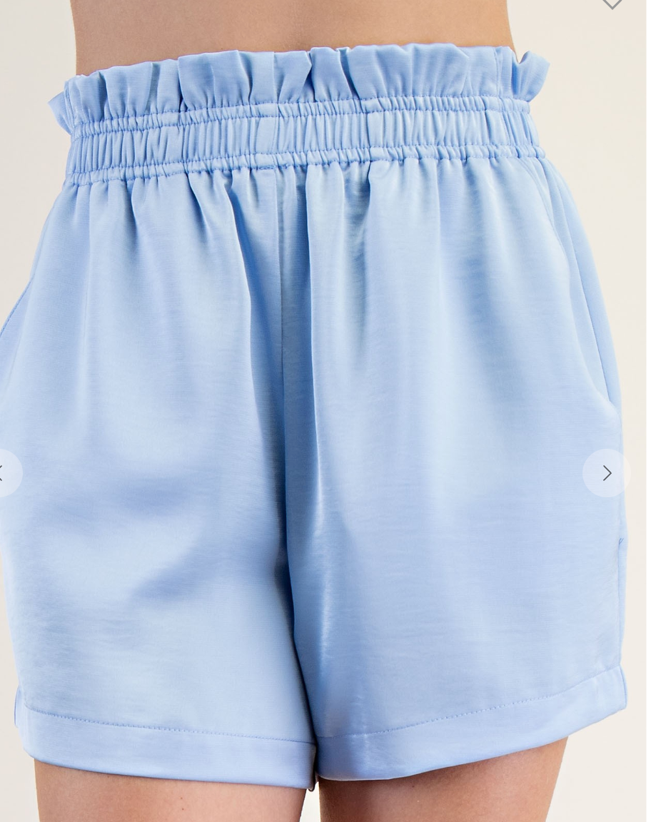 Glam Shorts-Blue-Shorts-glam-The Silo Boutique, Women's Fashion Boutique Located in Warren and Grand Forks North Dakota
