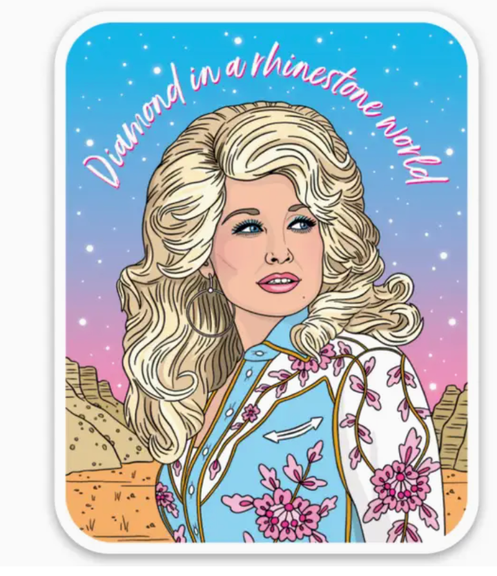 Dolly Diamond in A Rhinestone Sticker-Stickers-fair-The Silo Boutique, Women's Fashion Boutique Located in Warren and Grand Forks North Dakota