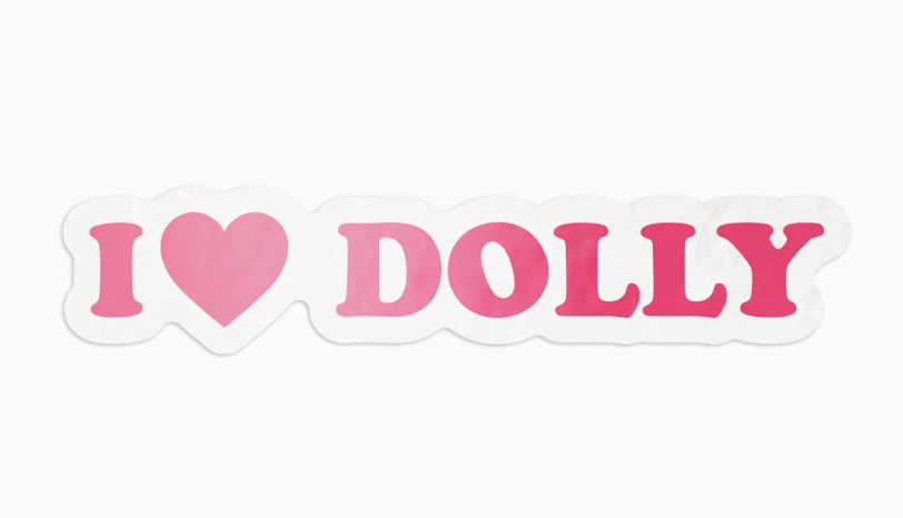 I Heart Dolly Sticker-Stickers-fair-The Silo Boutique, Women's Fashion Boutique Located in Warren and Grand Forks North Dakota