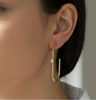Open Oval Hoop Earrings-Earrings-Fame-The Silo Boutique, Women's Fashion Boutique Located in Warren and Grand Forks North Dakota