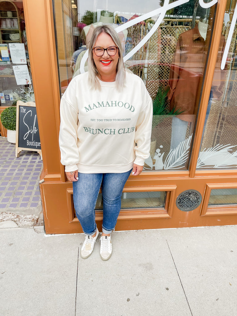 Mamahood Club Sweatshirt-Cardigans-gilli-The Silo Boutique, Women's Fashion Boutique Located in Warren and Grand Forks North Dakota
