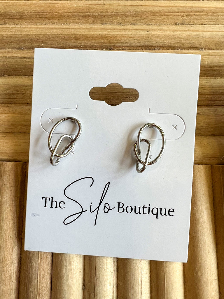 Mini Knotted Stud Earrings-Earrings-Fame-The Silo Boutique, Women's Fashion Boutique Located in Warren and Grand Forks North Dakota