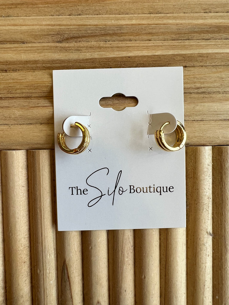 Mini Mini Fine Line Huggie Earrings-Earrings-Fame-The Silo Boutique, Women's Fashion Boutique Located in Warren and Grand Forks North Dakota