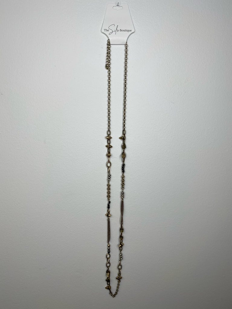 Dalia Bronze Necklace-Necklaces-Dallas Market-The Silo Boutique, Women's Fashion Boutique Located in Warren and Grand Forks North Dakota