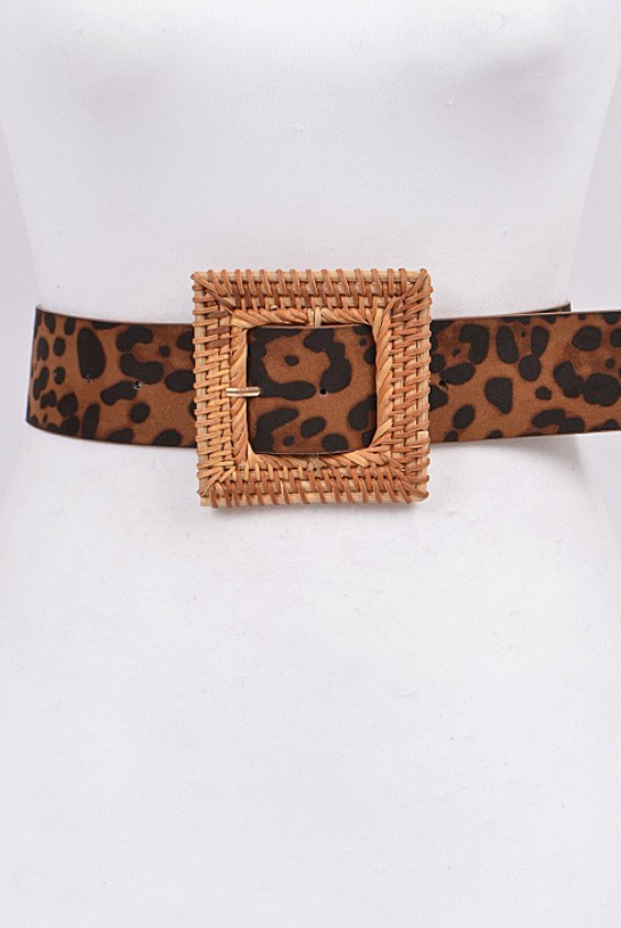 Leopard Belt Sizes XL-2X-Belts-a-The Silo Boutique, Women's Fashion Boutique Located in Warren and Grand Forks North Dakota