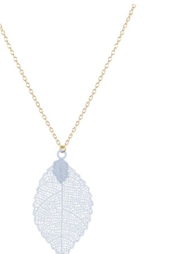 White Filigree Leaf Necklace-earrings-Accessorize Me, LLC-The Silo Boutique, Women's Fashion Boutique Located in Warren and Grand Forks North Dakota