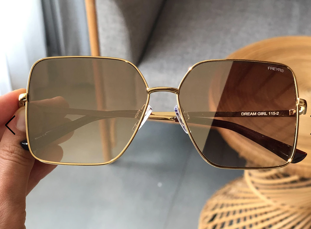Freyrs Dream Girl Gold Mirrored Sunglasses-Sunglasses-freyers-The Silo Boutique, Women's Fashion Boutique Located in Warren and Grand Forks North Dakota
