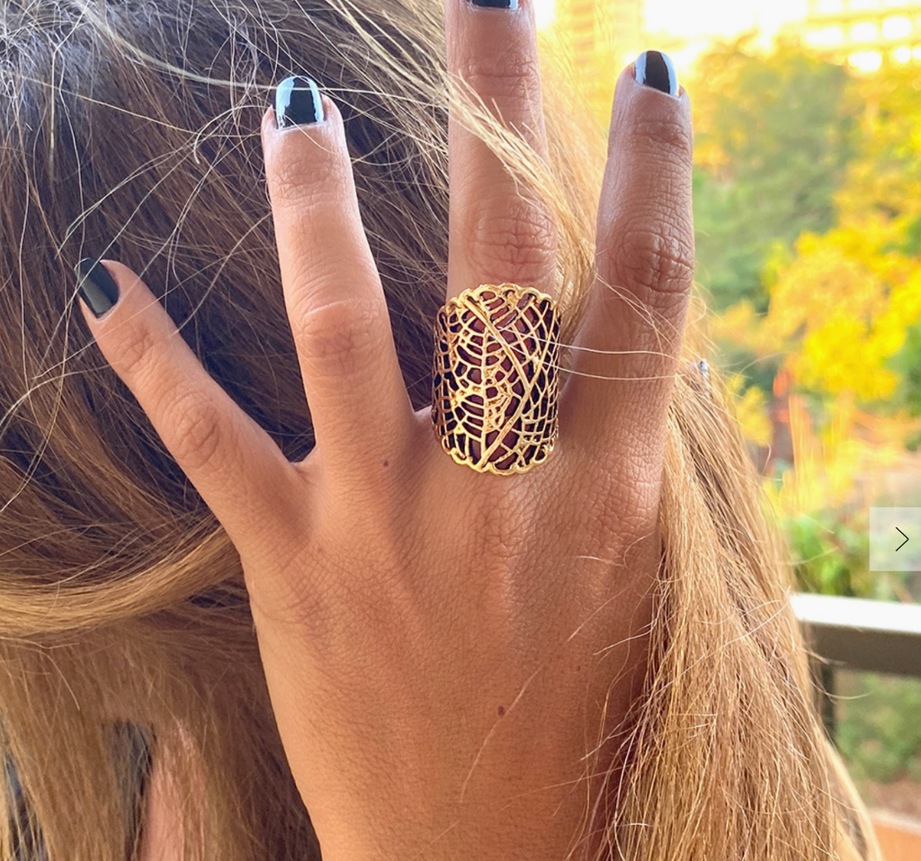 Leaf Lace Ring-Rings-ornamental things-The Silo Boutique, Women's Fashion Boutique Located in Warren and Grand Forks North Dakota