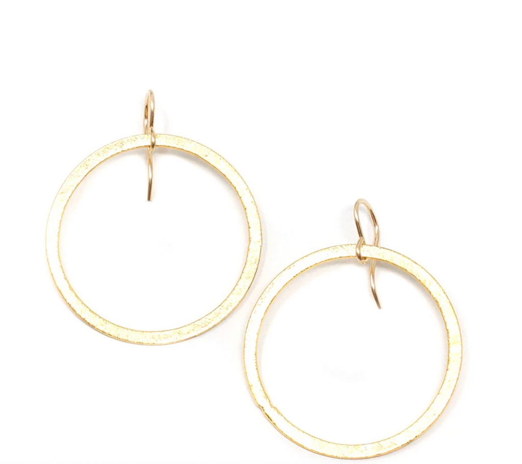 Realia Gold Hoop Earrings-Earrings-realia-The Silo Boutique, Women's Fashion Boutique Located in Warren and Grand Forks North Dakota